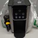 Hot & Iced Coffee Maker with Bold Setting, Single Serve Coffee Maker for K Cup and Grounds, 6-14 Oz Brew Sizes, 50 Oz Removable Water Tank, One Cup Coffee Machine with Reusable Filter, Black