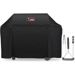 7131 Grill Cover for Weber Genesis II 4 Burner Grill including Brush, Tongs and Thermometer