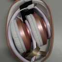 ZIHNIC Bluetooth Headphones Over-Ear, Foldable Wireless and Wired Stereo Headset Micro SD/TF, FM for Cell Phone, PC, Soft Earmuffs &Light Weight for Prolonged Wearing (Rose Gold)