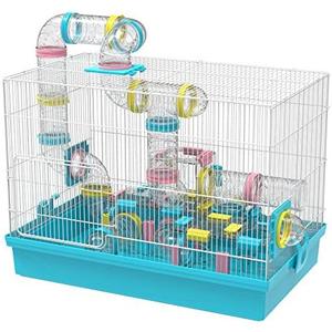 Super Large Hamster DIY 20x12''x15'' Cage Habitat with Complete Tunnel Module (Blue)