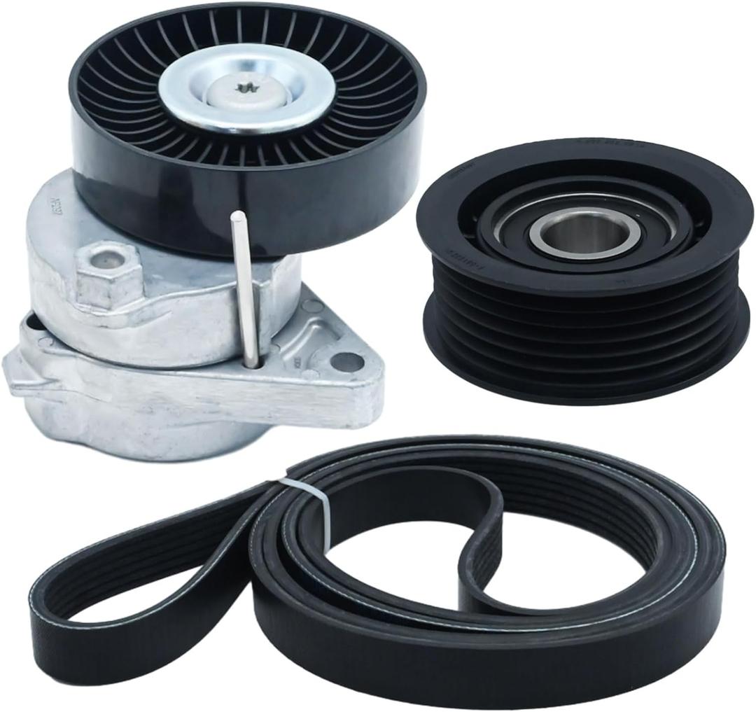 EATAKWARD C320 Tensioner Pulley 1122000970 Belt Tensioner with Pulley Assembly Kit Replacement for Mercedes-Benz C240 C280 CL500 CLK320 E320 E430 E500