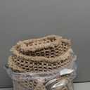 RESARE Waffle Bathroom Runner Rugs, Super Absorbent Bath Mat Non Slip Washable Quick Dry, Upgraded Ultra Soft Boho Bath Rugs with Tassels for Hallway Bedroom Laundry Room, 2'x6'(24"x72"), Brown