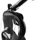 Diving Mask Full Dry Snorkel Anti-Fog and Leak-Proof Diving Mask Portable Diving Equipment Snorkeling Equipment Scuba Mask Masks (Color : Black, Size : 49 * 9 * 10.5cm)