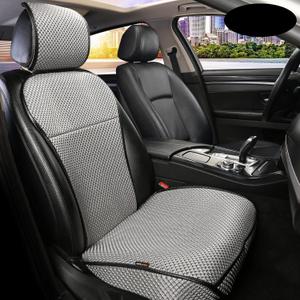 Auto Newer Luxury Breathable Car Seat Cover Fit Four Seasons, Universal Front of Car Seat Cushions, Bottom Seat Covers of Full Wrapped Edge,Universal Fit for 95% Cars,SUV,Pickup,Van(Grey1PCS)