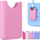 OUTXE Phone Holder for Bogg Bag, Cell Phone Holder Insert Accessory with Locking Buckle Compatible with L/XL/Original/Baby Bogg & Simple Modern Bag, No More Digging for Smartphone (Rose Pink)