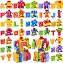 JOYIN Alphabet Robots Toys for Kids, ABC Learning Toys, Alphabots, Letters, Toddlers Education Toy, Carnival Prizes, Easter Basket Stuffers, Treasure Box and Prize for Classroom