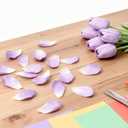 Purple Faux Tulips Real Touch (20 Pcs) - 13.5 Inch Premium PU Artificial Flowers for Valentine's Day, Spring & Easter Home Decor, Wedding Bouquet