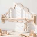 Montessori Baby Mirror with Pull Up Bar, Shatterproof Toddler Pull to Stand