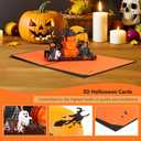 Magic Ants Halloween Pop Up Cards 3 Pack  Haunted House, Pumpkin Graveyard, and Food Truck  3D Greeting Cards with Envelopes and Notecards for Kids, Adults, Halloween Birthday & Trick or Treat Gift