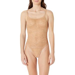 Amazon Essentials Women's Stretch All Over Lace Thong Bodysuit, 4XL