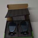 Aluminum Alloy Rainproof Foldable Motorcycle Bar End Mirrors, CNC Machined Anti-Glare Blue Lenses Motorcycle Rear View Mirrors, Multi-Angle Adjustable Fit for 12-18mm Handlebar Inner Diameter