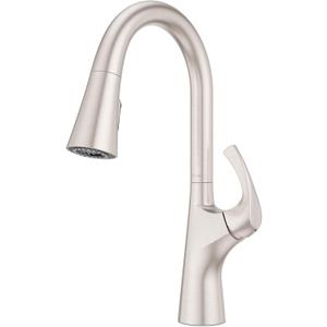 Pfister Talega Kitchen Faucet with Pull Down Sprayer, Single Handle, High Arc, NSF Certified, Spot Defense Stainless Steel Finish, F5297TEGS