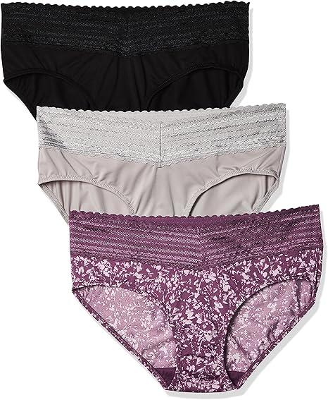 Warner's womens Blissful Benefits No Muffin 3 Pack Hipster Panties (X-Large)