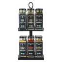 Watkins Countertop Two Tier Rotating Spice Rack, Includes 16 Watkins Organic Spices (16608)