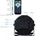 Litake DJ Par Lights, RGB 36 LED Stage Lights Sound Activated,Remote & DMX Controlled LED Uplights,7 Modes Uplighting for Dance Party Church Wedding Birthday Holiday Music Show-8 Pack