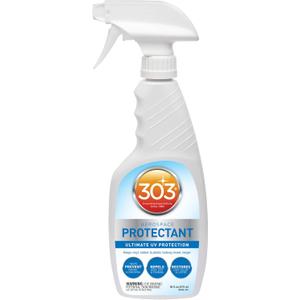 303 Products (30308CSR) UV Protectant Spray for Vinyl, Plastic, Rubber, Fiberglass, Leather & More  Dust and Dirt Repellant - Non-Toxic, Matte Finish, 16 Fl. oz., White