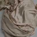 SiinvdaBZX 4Pcs Satin Sheet Set Queen Size Ultra Silky Soft Beige Satin Queen Bed Sheets with Deep Pocket, 1 Fitted Sheet, 1 Flat Sheet, 2 Envelope Closure Pillowcases