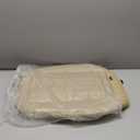 2 Pack Front Car Seat Bottom Covers, Universal Auto Seat Cushions, Nappa Leather Full Wrapping Edge Compatible with Most of Vehicles - SUVs/Sedans/Pickup Trucks, Beige (StyleA-Stripes)