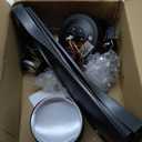 Ceiling Fans with Lights, 42 inch Ceiling Fans with Lights and Remote, Dimmable, Noiseless, Low Profile Ceiling Fan with Light for Bedroom, Indoor and Outdoor Use(Black)