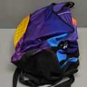 Snow Tube,48 Inch Big Heavy-Duty Inflatable Snow Sled with Premium Canvas Cover for Kids Adults,Thickened Hard Bottom Sleds for Snow with Detachable Tow Strap,Winter Outdoor Fun Snow Toys Gifts (Colorful)