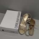 DREAM PAIRS Women's Kitten Heels Open Toe Stilettos Rhinestone Heels for Dressy Wedding
