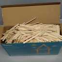 Darice 2000 Pcs Popsicle Stick, 4.5" Natural Wood Craft Sticks Supplies, Ice-Cream Stick Pop, Ages 3+