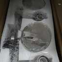 New Yorker 2 Light Wall Vanity Fixture Brushed Nickel Finish with Clear Glass Shades Damp Rated Up or Down Wall Mount