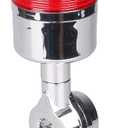 110V to 220V LED Stack Tower Lights, Industrial Warning Lights, Andon Lights, Column Signal Tower Indicator Lamp Beacon, Continuous/Flashing Light Switchable, 1 Layer (Without Buzzer) (Red)