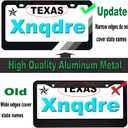 Xnqdre 2 Pack Tri-Color Sport License Plate Frame, Aluminum Alloy 3 Color Sports License Plate Cover Holder Compatible for Toyota TRD Tacoma 4Runner Tundra Rav4 Highlander. (White, Gray)