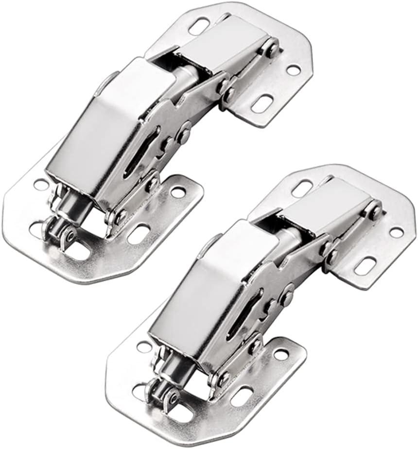 Qrity 2 PCS Cabinet Door Hinges - Solf Close, Hydraulic Concealed, 90 Degree, Invisible Hinges for Cabinet, Cupboards, Wardrobes (Light duty hinges)
