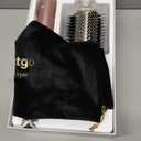 Fentgo 2 in 1 Hair Dryer Brush, 110,000 RPM High-Speed Blow Dryer Brush for Fast Drying, Curling, Volumizing & Straightening, Hot Air Brush with Negative Ion for Frizz-Free Styling (Purple)