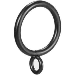 uxcell Curtain Rings Metal 1 Inch Inner Dia Drapery Ring for Curtain Rods Black 24 Pcs