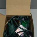 EDISHINE Christmas 120V Outdoor LED Spotlights, 5.5W Plug in Spotlight with 3 Lenses (Red Green Yellow) & 180 Rotatable Lamphead, 5000K Waterproof Landscape Lights for Flag Garden, 4 Pack