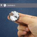 30PCS 30mm/1.18" Crystal Upholstery Tacks, Clear Crystal Head Upholstery Nails, Imitate Diamond Buttons for Tufting DIY Crafts Sofa Bed Headboard Wall Decoration