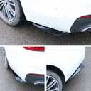 2PCS Universal Rear Diffuser Car Spoiler, Rear Bumper Lip Canard Diffuser Body Spoilers Black Lip Side Skirt Spoiler Splitter Wrap Angle Protector Exterior Decoration Kit Anti-Scratch (Smooth Black)