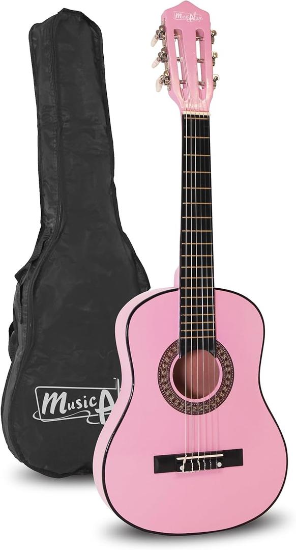 Music Alley MA-51 Classical Acoustic Guitar Kids and Junior Pink, Half Size