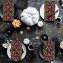 Horaldaily 100 Dia de Muertos Disposable Paper Decorative Guest Napkins, Halloween Day of The Dead Mexico Skulls Hand Towel for Party Lunch Dinner Kitchen Bathroom