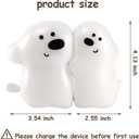 Cute Love Doggie Night Light, Dimmable Hugging Puppy Night Light for Kids, Rechargeable Kawaii Dog Lamp for Nursery, Dog Home Room Desk Bedside Decoration Accessories