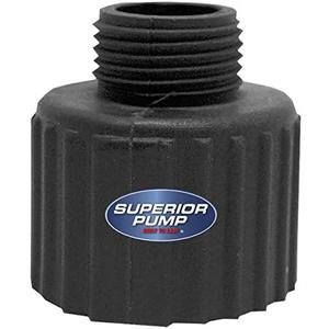 Superior Pump 99006 1-1/4" FIP to 3/4" MIP Garden Hose Adapter, 2 Pcs