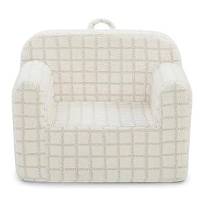 Delta Children Checkered Cozee Chair, Cream