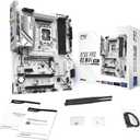 Asrock B760M Pro RS WiFi White Intel Micro ATX Motherboard DDR5 DIMM 7200 MHz 256 GB LGA1700 SATA3 6.0 Gb/s LED M.2