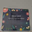 MaxGear Dry Erase Markers Ultra Fine Tip, Assorted Color Magnetic Dry Erase Markers with Eraser, 0.5 mm Ultra Fine Point Whiteboard Markers for Dry Erase Board, 8 Count