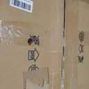 Gold Crystal Fandelier Ceiling Fans with Lights, 20" Gold Flower Chandelier Ceiling Fan with Light Remote Control, Caged Mid-Century with 6 Speeds for Bedroom, Nursery, Living Room