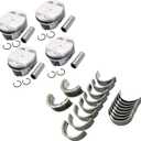 Engine Piston Ring & Main Rod Bearing Set Standard Fits for Buick Chevy GMC for Pontiac for Saturn 2.4L 2006-2017 12578324, 12578326, 12593744
