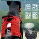 Service Dog in Training Vest, Reflective Do Not Pet Dog Harness with Handle and 6 Patches, Full Metal Buckles, for Medium Dogs Training Walking