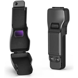 AMAZEAR Gimbal Screen Protective Cover for DJI Osmo Pocket 3 Accessories,DJI Pocket3 Camera Lens Cap Hard Case with Soft Lining, Compact Design, Quick Open/Close, Black
