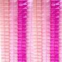 10PCS Four Leaf Clover Paper Flowers Garland Decorations Four Leaf Clover Paper Banner Tissue Paper Streamers Reusable Hanging Garland for Birthday Wedding Party Backdrop Home Decor(Blue kit)