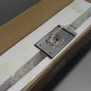 MELUCEE Bathroom Vanity Light Fixtures 5-Light Modern LED Vanity Lights for Bathroom Brushed Nickel with Crystal Bubble Clear Glass Shade, Dimmable Wall Light 3000K-6000K, Built-in LED Chips