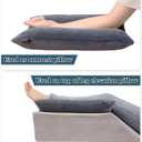 Arm Elevation Pillow Shredded Memory Foam Filled Arm Stabilizer Elevation Pillow for Swelling and Circulation Pain Relief for Shoulder Surgery and Leg Injury Washable Cover, Small 17"x10"x3"