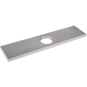 COOLWEST Square Deck Plate 10 Inch Hole Cover Escutcheon for Single Hole Kitchen Faucet, Rectangle Stainless Steel Rectangular 3-hole Cover Faucet Plates